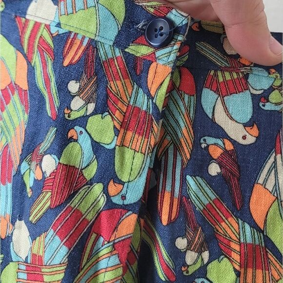 TERRY LEWIS Parrot Print Skirt - Picture 4 of 8